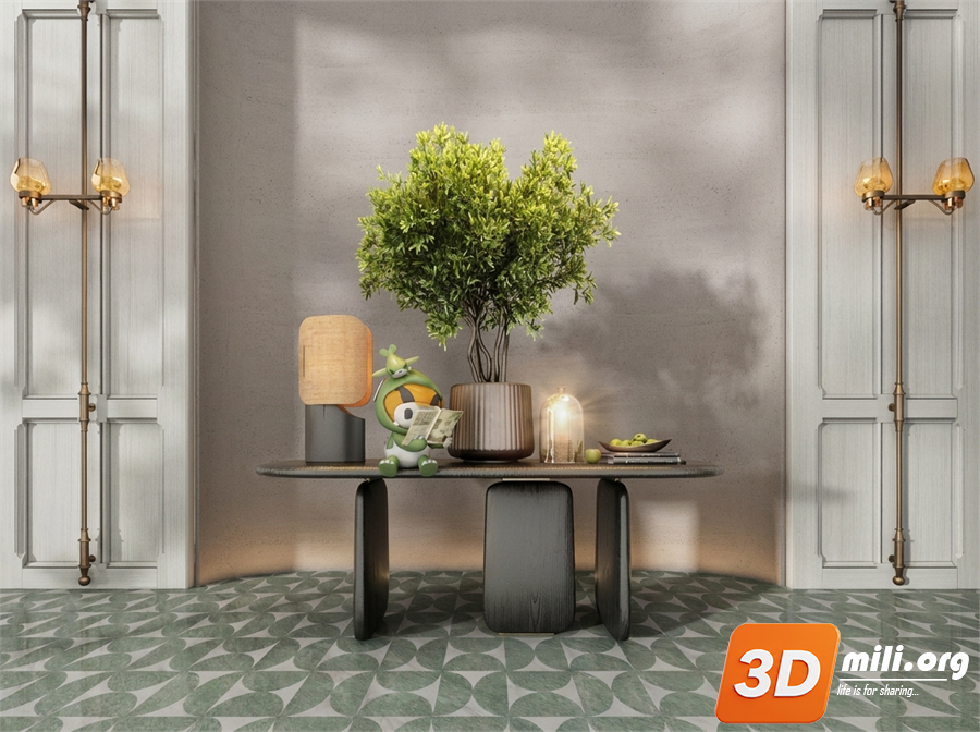 Lobby Decoration Skp Files 